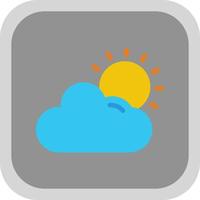conception d'icône vecteur soleil nuage