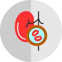 conception d'icône vectorielle de bilan rénal vecteur