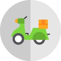 conception d'icône de vecteur de scooter de livraison
