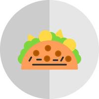 conception d'icône de vecteur de tacos