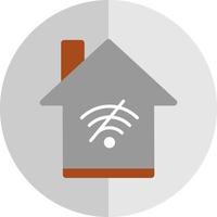 pas de conception d'icône de vecteur de maison wifi