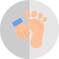 conception d'icône vectorielle de massage des pieds vecteur