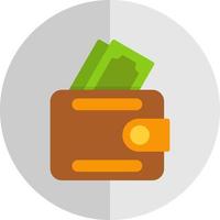 conception d'icône de vecteur de portefeuille d'argent