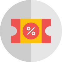 conception d'icône de vecteur de coupon de réduction