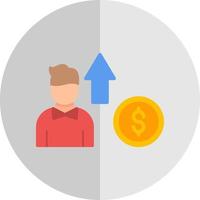 conception d'icône de vecteur d'avantage d'argent