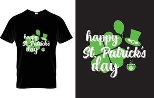 st. patrick's journée caractères T-shirt conception vecteur
