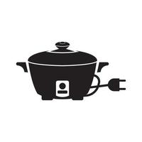 riz cuisinier icône vecteur illustration logo modèle