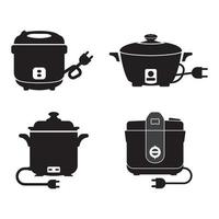 riz cuisinier icône vecteur illustration logo modèle