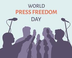 monde presse liberté journée. presse conférence de journalistes. entretien, la communication avec journalistes, Masse médias vecteur