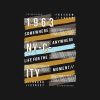 New York ville abstrait graphique typographie vecteur impression t chemise