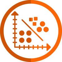 conception d'icône vectorielle d'analyse de cluster vecteur