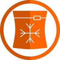 conception d'icône de vecteur de sac de glace