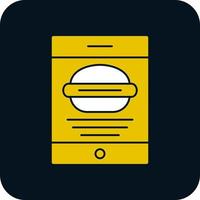 conception d'icône de vecteur d'application alimentaire