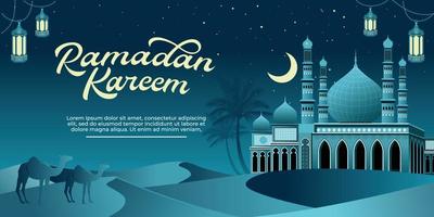 Ramadan Contexte bannière conception illustration vecteur