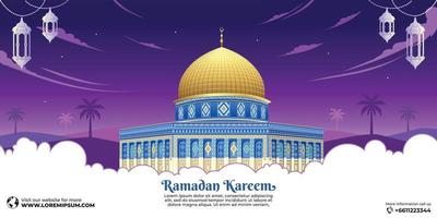 Ramadan kareem islamique Contexte vecteur. content islamique Nouveau hijri an. graphique conception pour le décoration de cadeau certificats, bannières et prospectus. vecteur