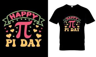 ensemble de conception de t-shirt pi day. tee-shirt pi. conception de t-shirt de mathématiques. graphiques vectoriels de jour pi vecteur