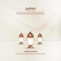 une affiche pour une Ramadan un événement avec Oriental les lampes vecteur