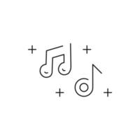 musique, la musique signe, l'audio icône vecteur