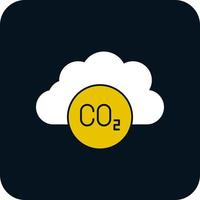 conception d'icône de vecteur de dioxyde de carbone