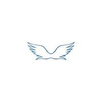 paix logo aile logo fort ailes icône vecteur