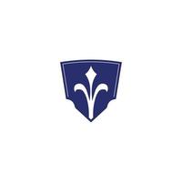 Royal bouclier logo la défense Puissance icône symbole vecteur