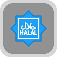 conception d'icône vectorielle halal vecteur