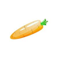 carotte légume icône. dessin animé illustration de carotte légume vecteur icône pour la toile conception