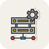 conception d'icône vectorielle de gestion de données vecteur