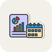conception d'icône de vecteur de rapport annuel