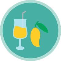 conception d'icône de vecteur de jus de mangue