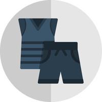 conception d'icône vectorielle de vêtements de sport vecteur