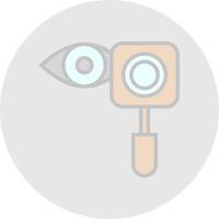 conception d'icône de vecteur d'examen de la vue