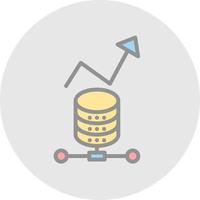 conception d'icônes vectorielles d'analyse de données vecteur