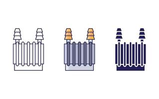 icône de vecteur de transformateur