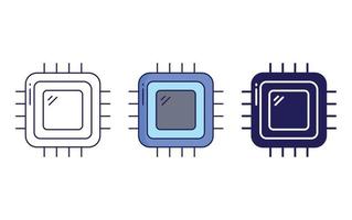icône de vecteur de processeur