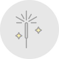 conception d'icône de vecteur de cierge magique