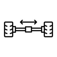 roue alignement vecteur icône