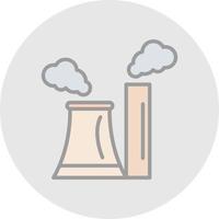 conception d'icône de vecteur de pollution de cheminée