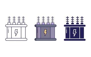 icône de vecteur de transformateur