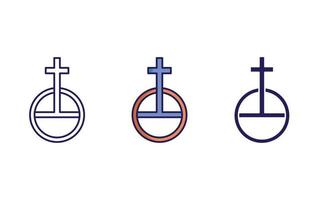 alchimie symbole icône vecteur