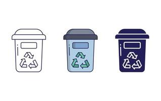 recyclage pouvez vecteur icône