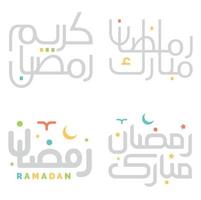 vecteur illustration de Ramadan kareem arabe calligraphie pour musulman célébrations.