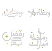 vecteur illustration de Ramadan kareem salutations avec arabe calligraphie.