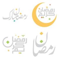 élégant Ramadan kareem vecteur illustration avec islamique arabe calligraphie conception.