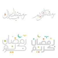 Ramadan kareem vecteur illustration avec islamique arabe calligraphie conception.