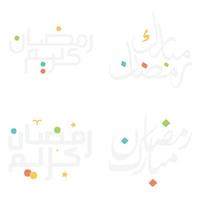 Ramadan kareem vecteur conception avec élégant arabe calligraphie pour salutation cartes.