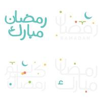 Ramadan kareem vecteur illustration avec élégant arabe typographie.