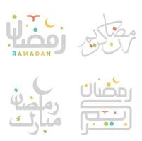 vecteur illustration de Ramadan kareem arabe typographie pour musulman salutations.