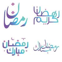 pente Ramadan kareem vecteur illustration avec arabe calligraphie.