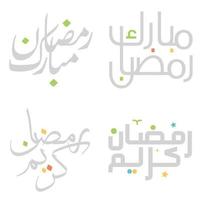vecteur illustration de Ramadan kareem salutations avec arabe calligraphie.